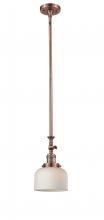 Innovations Lighting 206-AC-G71 - Bell - 1 Light - 8 inch - Antique Copper - Stem Hung - Adjustable Mini Pendant