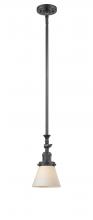 Innovations Lighting 206-OB-G61 - Cone - 1 Light - 6 inch - Oil Rubbed Bronze - Stem Hung - Adjustable Mini Pendant