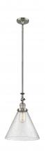 Innovations Lighting 206-SN-G44-L - Cone - 1 Light - 12 inch - Brushed Satin Nickel - Stem Hung - Adjustable Mini Pendant
