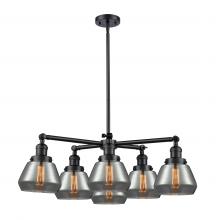 Innovations Lighting 207-6CR-BK-G173 - Fulton 6 Light Chandelier