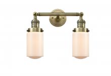 Innovations Lighting 208-AB-G311-LED - Dover - 2 Light - 14 inch - Antique Brass - Adjustable Bath Vanity Light