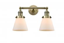 Innovations Lighting 208-AB-G61-LED - Cone - 2 Light - 16 inch - Antique Brass - Adjustable Bath Vanity Light