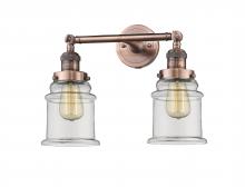 Innovations Lighting 208-AC-G182 - Canton - 2 Light - 17 inch - Antique Copper - Adjustable Bath Vanity Light