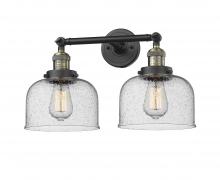 Innovations Lighting 208-BAB-G74 - Bell - 2 Light - 19 inch - Black Antique Brass - Adjustable Bath Vanity Light