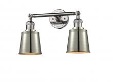 Innovations Lighting 208-PN-M9-LED - Addison - 2 Light - 16 inch - Polished Nickel - Adjustable Bath Vanity Light