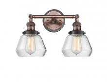 Innovations Lighting 208BP-ACBK-G172 - Fulton - 2 Light - 17 inch - Antique Copper - Adjustable Bath Vanity Light