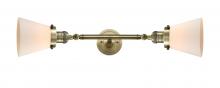 Innovations Lighting 208L-AB-G61-LED - Cone - 2 Light - 6 inch - Antique Brass - Adjustable Bath Vanity Light