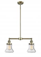 Innovations Lighting 209-AB-G194-LED - Bellmont - 2 Light - 21 inch - Antique Brass - Stem Hung - Adjustable Island Light