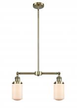 Innovations Lighting 209-AB-G311-LED - Dover - 2 Light - 21 inch - Antique Brass - Stem Hung - Adjustable Island Light