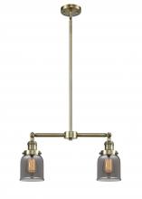 Innovations Lighting 209-AB-G53-LED - Bell - 2 Light - 21 inch - Antique Brass - Stem Hung - Adjustable Island Light