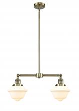 Innovations Lighting 209-AB-G531-LED - Oxford - 2 Light - 24 inch - Antique Brass - Stem Hung - Adjustable Island Light