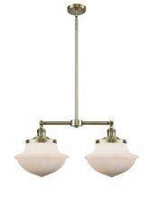 Innovations Lighting 209-AB-G541-LED - Oxford - 2 Light - 25 inch - Antique Brass - Stem Hung - Adjustable Island Light