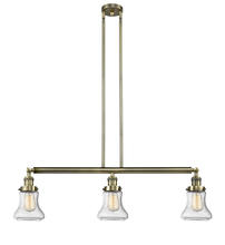 Innovations Lighting 213-AB-G194-LED - Bellmont - 3 Light - 39 inch - Antique Brass - Stem Hung - Adjustable Island Light