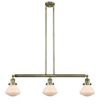 Innovations Lighting 213-AB-G321-LED - Olean - 3 Light - 39 inch - Antique Brass - Stem Hung - Adjustable Island Light