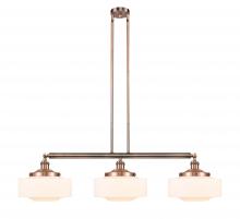 Innovations Lighting 213-AC-G691-12 - Bridgeton - 3 Light - 44 inch - Antique Copper - Stem Hung - Adjustable Island Light