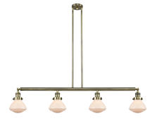Innovations Lighting 214-AB-G321 - Olean - 4 Light - 51 inch - Antique Brass - Stem Hung - Adjustable Island Light