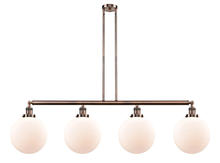 Innovations Lighting 214-AC-G201-10 - Beacon - 4 Light - 54 inch - Antique Copper - Stem Hung - Island Light
