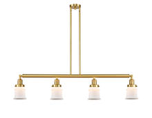 Innovations Lighting 214-SG-G181S-LED - Canton - 4 Light - 51 inch - Satin Gold - Stem Hung - Adjustable Island Light