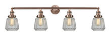 Innovations Lighting 215-AC-G142 - Chatham - 4 Light - 42 inch - Antique Copper - Adjustable Bath Vanity Light