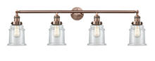 Innovations Lighting 215-AC-G182 - Canton - 4 Light - 42 inch - Antique Copper - Adjustable Bath Vanity Light