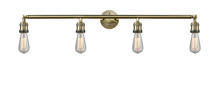 Innovations Lighting 215NH-AB - Bare Bulb 4 Light Bath Vanity Light