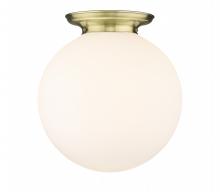 Innovations Lighting 221-1F-AB-G201-18 - Beacon - 1 Light - 18 inch - Antique Brass - Flush Mount