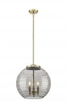 Innovations Lighting 221-3S-AB-G1213-16SM - Athens Deco Swirl - 3 Light - 16 inch - Antique Brass - Stem hung - Pendant