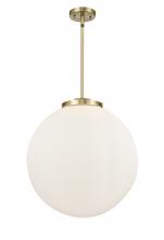 Innovations Lighting 221-3S-AB-G201-18-LED - Beacon - 3 Light - 18 inch - Antique Brass - Stem hung - Pendant