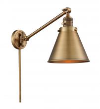 Innovations Lighting 237-BB-M13-BB - Appalachian - 1 Light - 8 inch - Brushed Brass -Adjustable Swing Arm