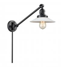 Innovations Lighting 237-BK-G1-LED - Halophane - 1 Light - 9 inch - Matte Black -Adjustable Swing Arm