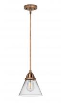 Innovations Lighting 288-1S-AC-G42 - Cone - 1 Light - 8 inch - Antique Copper - Stem hung - Mini Pendant