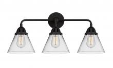 Innovations Lighting 288-3W-BK-G42 - Cone - 3 Light - 26 inch - Matte Black - Bath Vanity Light
