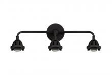 Innovations Lighting 288-3W-BK - Nouveau 2 - 3 Light - 25 inch - Matte Black - Bath Vanity Light