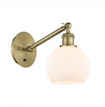 Innovations Lighting 317-1W-AB-G121-6-LED - Athens - 1 Light - 6 inch - Antique Brass - Adjustable Sconce