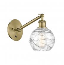 Innovations Lighting 317-1W-AB-G1213-6-LED - Athens Deco Swirl - 1 Light - 6 inch - Antique Brass - Adjustable Sconce