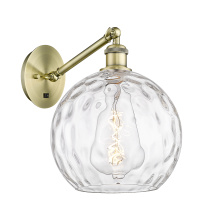 Innovations Lighting 317-1W-AB-G1215-10 - Athens Water Glass - 1 Light - 10 inch - Antique Brass - Adjustable - Sconce