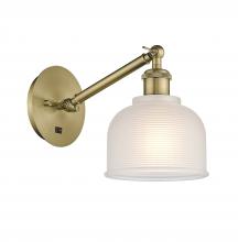 Innovations Lighting 317-1W-AB-G411-LED - Dayton - 1 Light - 6 inch - Antique Brass - Adjustable Sconce