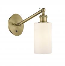Innovations Lighting 317-1W-AB-G801-LED - Clymer - 1 Light - 4 inch - Antique Brass - Adjustable Sconce