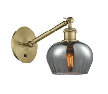 Innovations Lighting 317-1W-AB-G93-LED - Fenton - 1 Light - 7 inch - Antique Brass - Adjustable Sconce