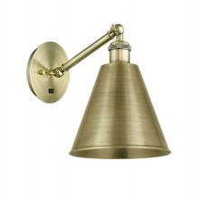 Innovations Lighting 317-1W-AB-MBC-8-AB-LED - Berkshire - 1 Light - 8 inch - Antique Brass - Adjustable Sconce