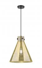 Innovations Lighting 410-1PM-BK-G411-14ME - Newton Cone - 1 Light - 14 inch - Matte Black - Cord hung - Pendant