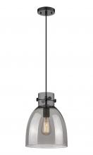 Innovations Lighting 410-1PM-BK-G412-10SM - Newton Bell - 1 Light - 10 inch - Matte Black - Cord hung - Pendant