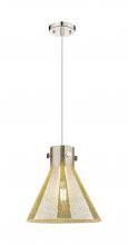 Innovations Lighting 410-1PM-PN-G411-12ME - Newton Cone - 1 Light - 12 inch - Polished Nickel - Cord hung - Pendant
