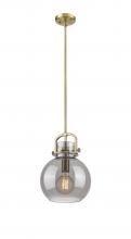 Innovations Lighting 410-1SM-BB-G410-10SM - Newton Sphere - 1 Light - 10 inch - Brushed Brass - Stem Hung - Mini Pendant