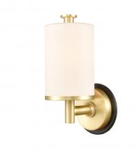 Innovations Lighting 418-1W-BSB-W-LED - Marlowe - 1 Light - 5 inch - Black Satin Brass - Bath Vanity Light