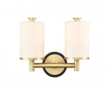 Innovations Lighting 418-2W-BSB-W-LED - Marlowe - 2 Light - 14 inch - Black Satin Brass - Bath Vanity Light
