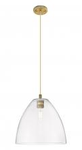 Innovations Lighting 434-1P-BB-GBD-122 - Crown Point - 1 Light - 12 inch - Brushed Brass - Pendant