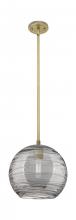 Innovations Lighting 434-1S-BB-G1213-10SM - Crown Point - 1 Light - 10 inch - Brushed Brass - Pendant