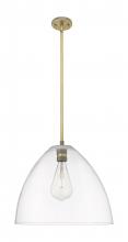 Innovations Lighting 434-1S-BB-GBD-162 - Crown Point - 1 Light - 16 inch - Brushed Brass - Pendant