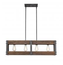 Innovations Lighting 435-4I-AG-LED - Austin - 4 Light - 36 inch - Aged Gun Metal - Stem hung - Island Light